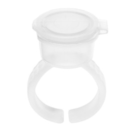 100pcs Ink Rings Cups, Container Pigment Ink Cup With Lid Eyebrow Eyelash Extension Nail Art