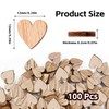 Pack of 100 Wooden Hearts Decorative Confetti, Confetti Wooden Hearts