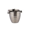 bar@drinkstuff Manhattan Nights Stainless Steel Ribbed Ice Bucket 1.8ltr