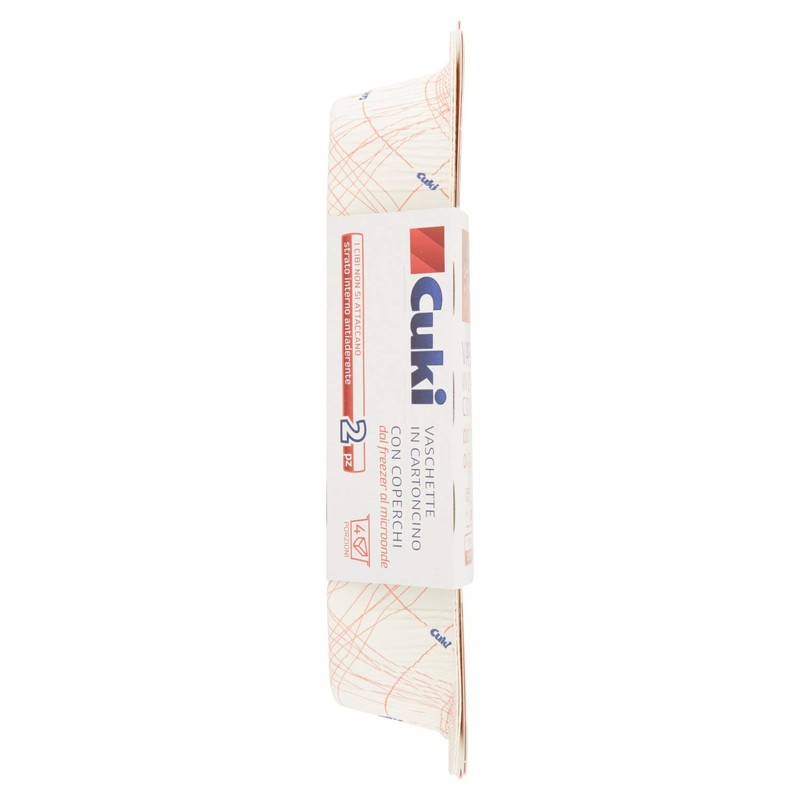 Cuki Vaschette In Cartoncino Con Coperchi Dal Freezer Al Microonde