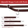4 Pieces Expander Lashing Straps, Adjustable Flat Bungee Cords with