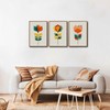 CHDITB Abstract Floral Framed Canvas Wall Art, Large Aesthetics Geometry