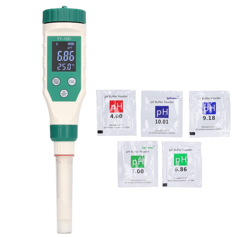 Bluetooth PH Meter Smart High Accuracy IP67 Waterproof LCD Display