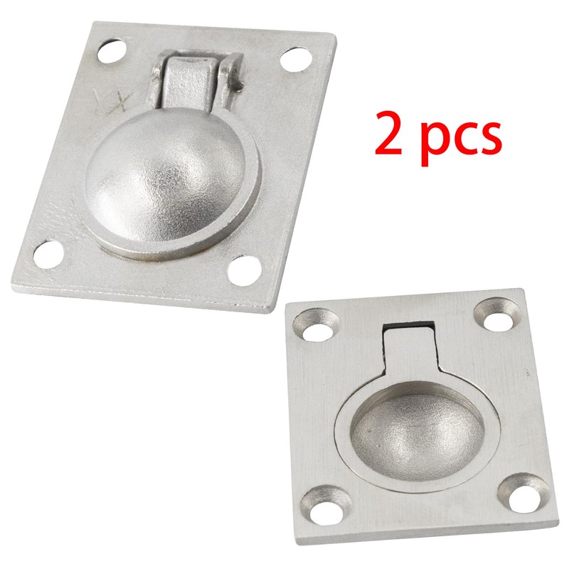 Adyoney 2Pcs 304 Stainless Steel 2" x 1.6" Square Boat