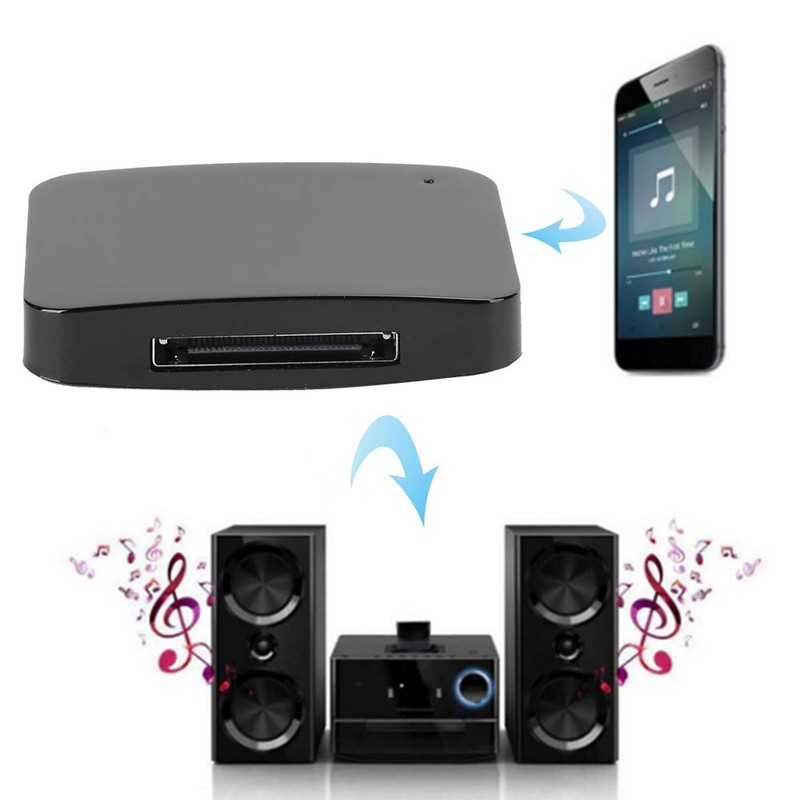 Bluetooths Audio Receiver, 30PIN Portable Wireless Bluetooths Receiver Compatible with