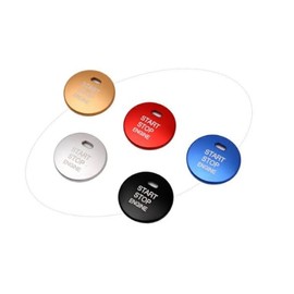 Engine Start Starter Ring Aluminum Cover Button Cover Toyota Push Cover Car Supplies Dress Up Mazda Daihatsu Subaru Lexus Switch Engine Start Push Button Aluminum Cover Interior Custom Parts