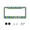 EFAWIPA Green Phish Circles Stainless Steel License Plate Holder Unique