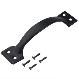 XINMEIWEN 20Pack Black Metal Gate Handle Barn Door Handles Cabinet Handle Pulls Furniture Wardrobe Handle for Kitchen Cupboard Furniture Drawer Cabinet Hardware (138mm/5.5Inch)