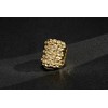 THE BLING KING New Heavy 9ct Gold-Plated XXXL Keeper Ring