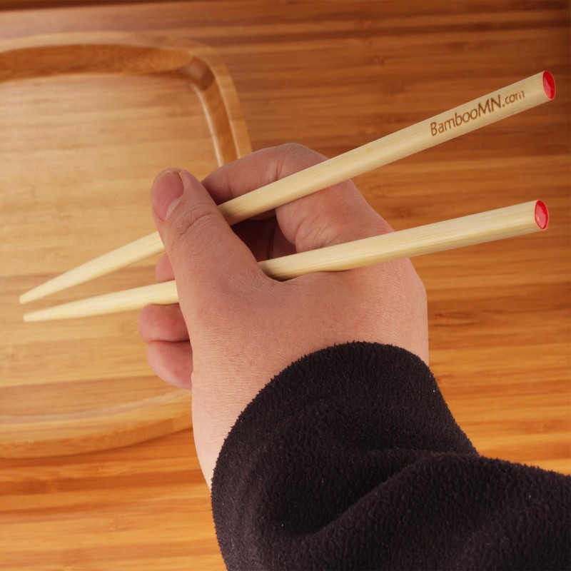BambooMN Brand - Premium Grade 10" Bamboo Chopsticks - 12