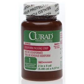 CURAD Sterile Iodoform Gauze Packing Strips, 2" x 5 yds., Wound Care Essentials, Pack of 12