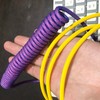 MICOMAKA Custom Double-Sleeved Mechanical Keyboard Cable, Handmade Coiled USB C