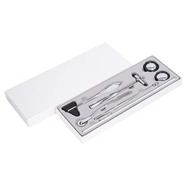 ANGGREK Martillo de Reflejos Neurológico, Acero Inoxidable, Diseño Ergonómico, Portátil, 5 Piezas, para Examen Nervioso | Instrumento diagnóstico de m