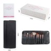 COLOLLINE Soft Wool Makeup Brushes Set of 15 with Cosmetic
