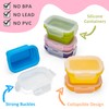 SiliSea Collapsible Snack Containers With Lids,Collapsible Food Storage Containers,Mini Fridge
