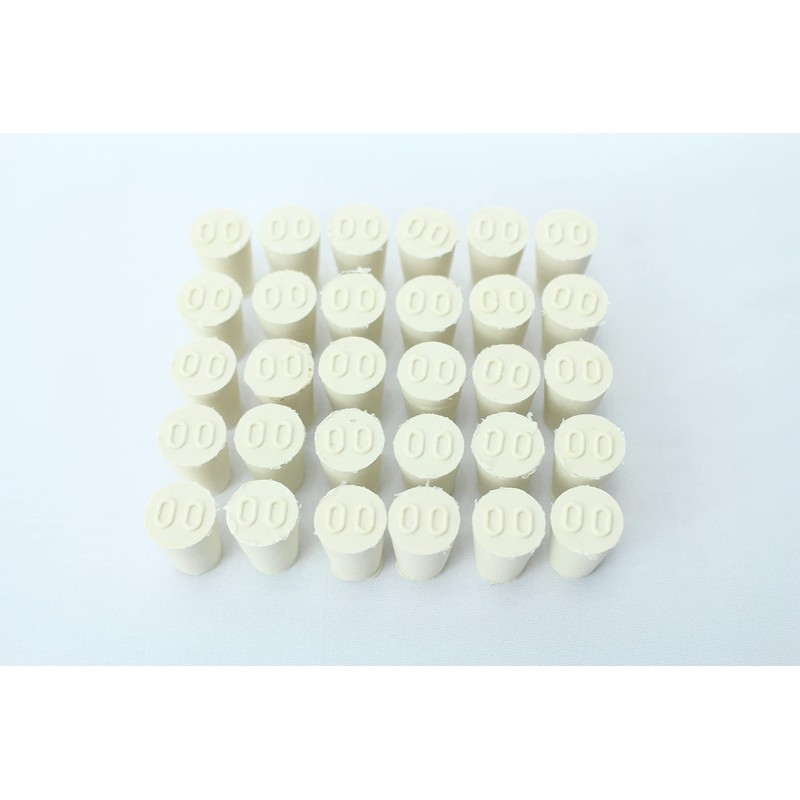 Rubber Stopper, 00, Pack of 30