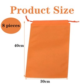 Pack of 8 Travel Shoe Bags, Shoe Bag with Drawstring, Non-Woven Dustproof Travel Shoe Bag, Travel Accessories, Shoe Storage Bag, Travel Shoe Bag, 8 pack (4 colours), shoe bag with drawstring