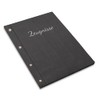 Handmade Certificate Folder in Black Linen Look with Embossed Print