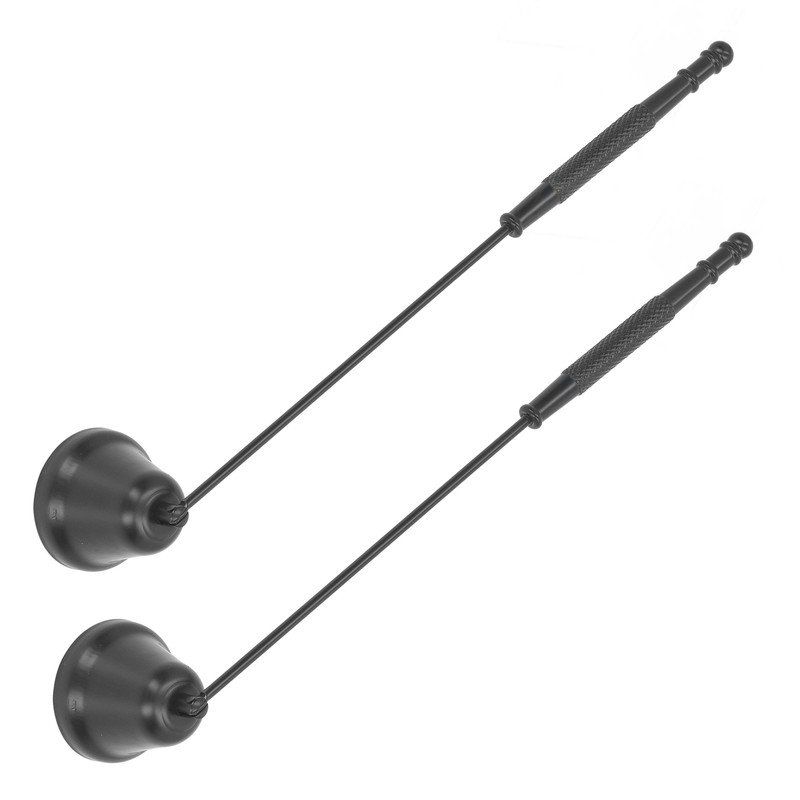 2PCS Candle Snuffer with Long Handle Bell Shape Metal Flame