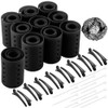 WILLBOND 141 Pieces Hair Rollers Set Include 60 Pcs Plastic