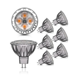 GOHDLAMP MR16 5W LED Bulbs Energy-Efficient- 6 Pack, 2700K Warm White, 450lm, 38° Beam, Replaces 50W Halogen, 12V GU5.3 Spotlight for Outdoor/Indoor Lighting