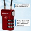SURE LOCK TSA Approved Luggage Locks, Open Alert, Easy Read
