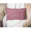 Pink Leopard Cotton Linen Decorative Throw Pillow Case Cushion Cover