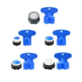BPTRKOM 5-Piece Set Aerator Tap Aerators for Taps, 5 Sizes Cache Tap Aerator Key Removal, Tap Aerator for Bathroom, Kitchen, for M16.5, M18.5, M21.5, M22, M24