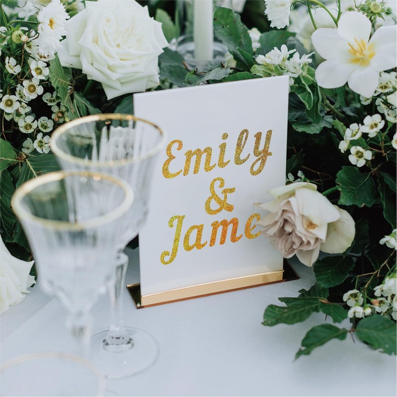 1 Inch Holographic Laser Letters Stickers,10 Sheets 880 Pcs Glitter