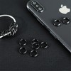 50 Pieces Black Split Rings 10 mm Metal Round Key