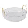 Round Storage Tray 360 Degree Rotating Waterproof Clear Desktop Organizer