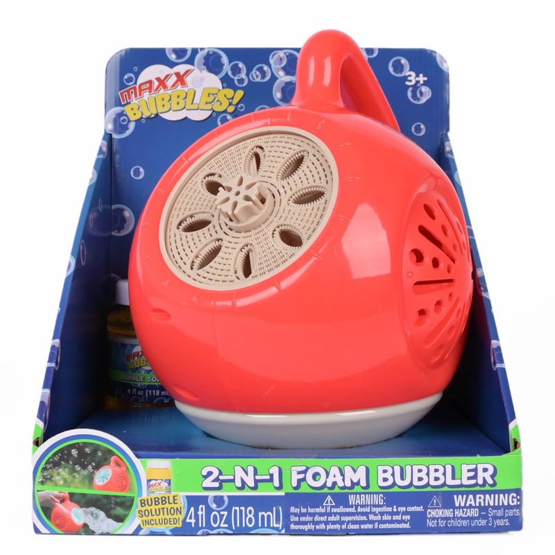 Bubble and Foam Bubble Blower, Adjustable,Portable and Durable, Makes 18000+