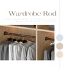Venwemong Wardrobe Rail,70-90cm Extendable Clothes Hanging Pole, Stainless Steel with