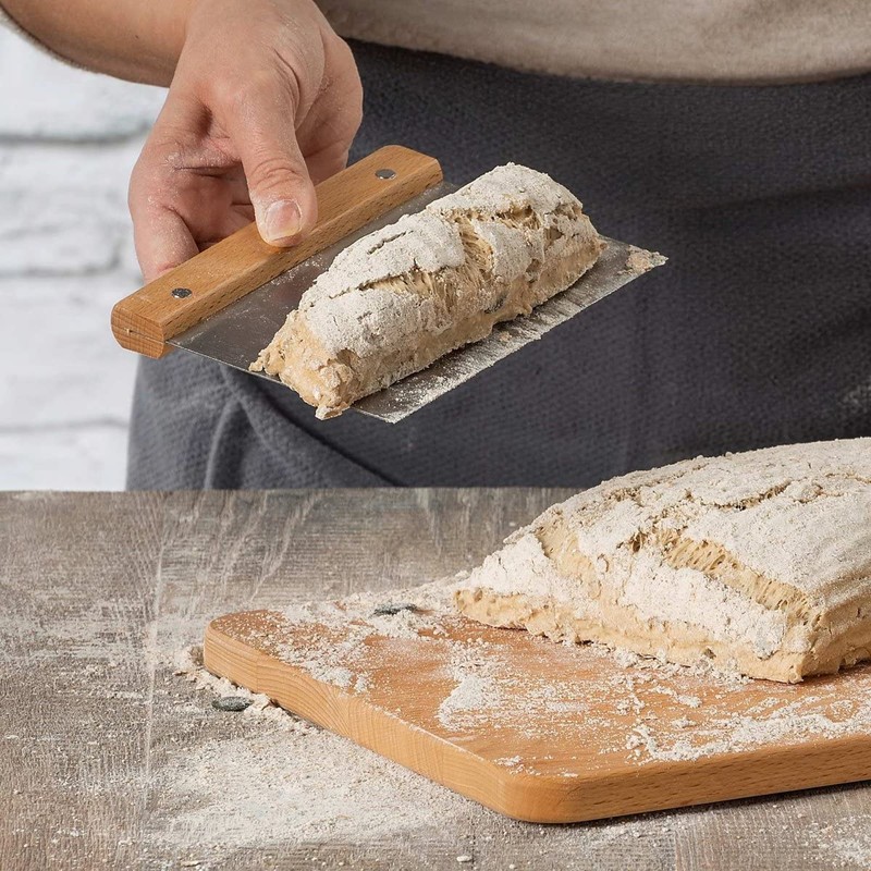 Zenker Stainless Steel Dough Cutter - Dough Cutter with Ruler