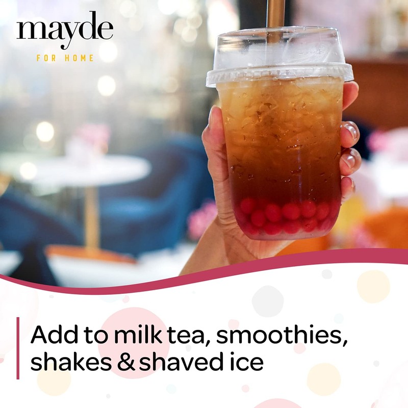 Mayde Popping Boba Pearls for Drinks, Desserts, & Breakfast Bowls