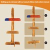 Cinnvoice Tactical Armor Stand, Wooden Military Gear Hanger, Police Helmet