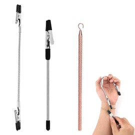 3pcs Bracelet Helper Tools, Wearing Assistance Hook and Clips Quick Wear and Disassembly Fastener Helper Tool for Jewelry Bracelets Watch Necklace Clasps Zippers Crafts