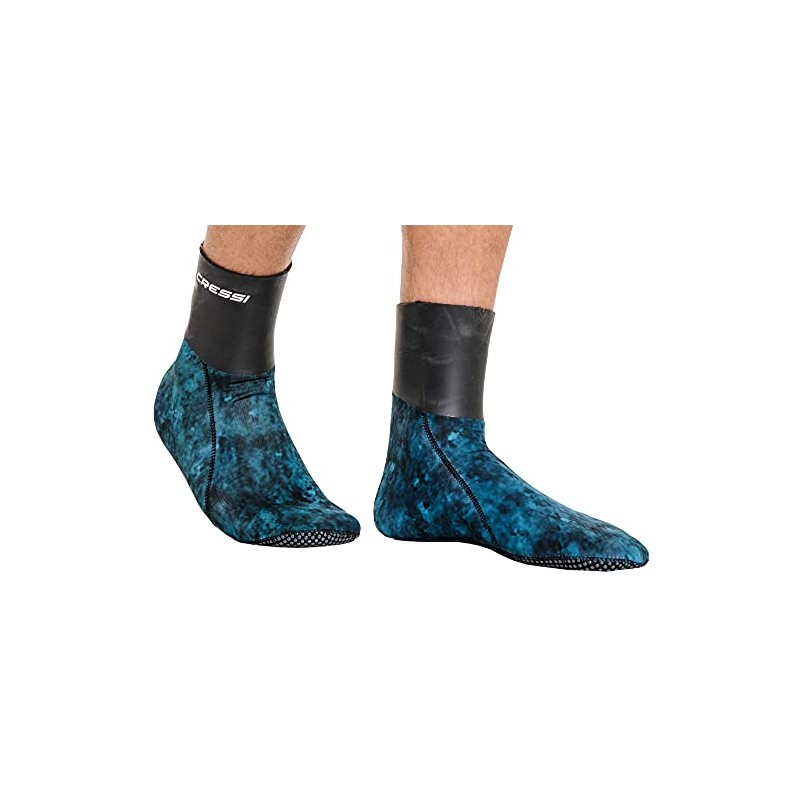 Cressi Unisex Sarago Socks 3mm Thin elasticated neoprene boots The