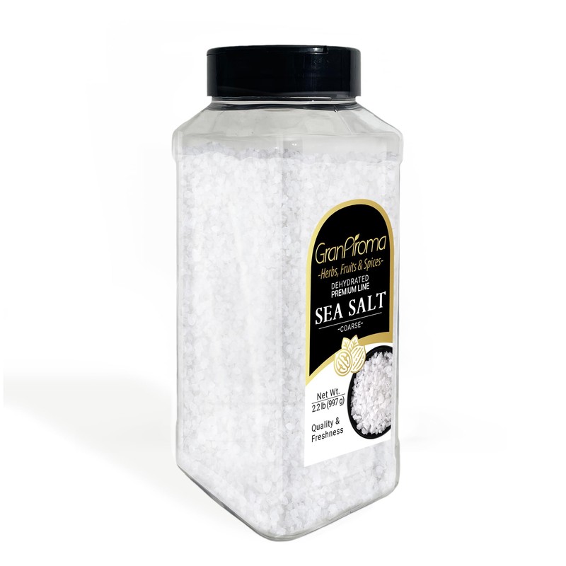 GranAroma Coarse Sea Salt, Finishing Salt, Cooking and Bath Additive