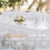 HAISIWLKJ 2 Pack 60 x 102 Inch White Rectangle Tablecloth