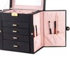 Knocbel Jewelry Box 5-Layer Case Lockable Jewelry Organizer with Necklace