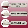 Plain Two-Tone Snapback Hat - Classic Hat for Men &