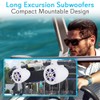 Waterproof Marine Wakeboard Tower Speakers - 4in Dual Subwoofer Speaker
