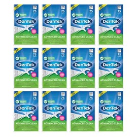 DenTek Triple Clean - Púas de hilo dental, 75 unidades, paquete de 12 (900 en total)