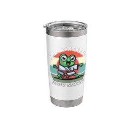 I'm A Blackbelt Just Saying, Frog Karate, Martial Arts Frog Stainless Steel Insulated Tumbler