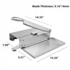 Stainless Steel Meat Cutter, Manual Bone Cutter with Food Tray,