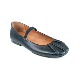 Gentle Souls by Kenneth Cole Women's Women's Walden Mary Jane Flat, Black Leather, 11