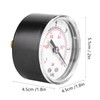 Dual Scale Vacuum Pressure Gauge, 50mm Dial Display, 1/8" BSPT