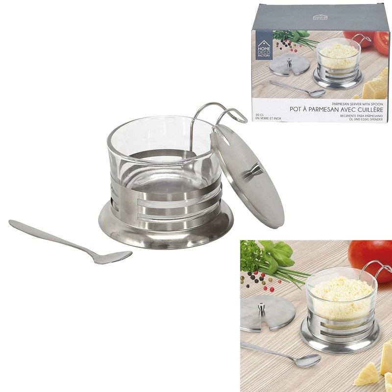 Home Deco Factory KA4772 Parmesan Container 18.5cl Table Serving Accessory