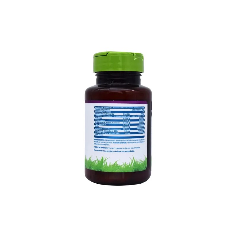 Nad Resveratrol Y Té Verde 30 Cap Vidanat Suplemento
